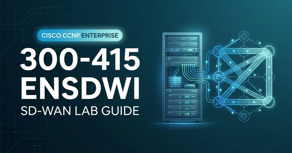 300-415 ENSDWI home lab topology diagram