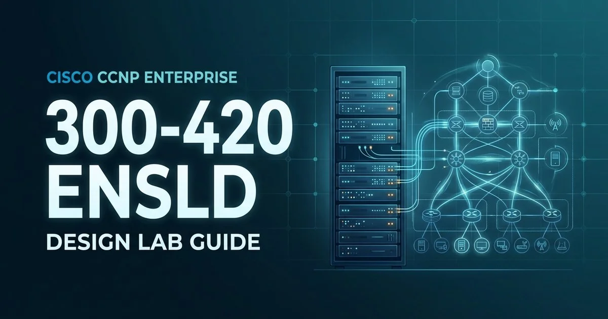300-420 ENSLD home lab topology diagram