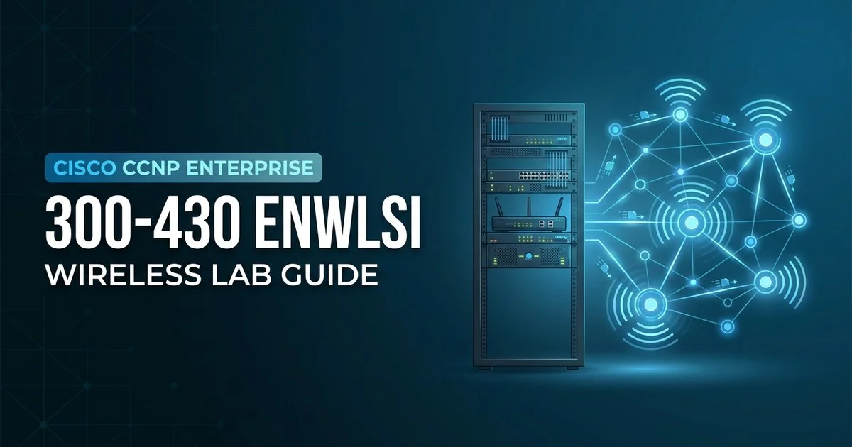 300-430 ENWLSI home lab topology diagram