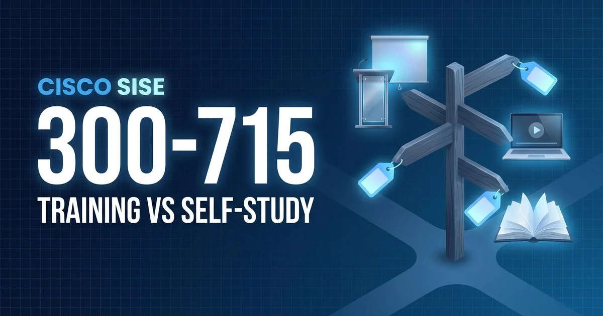 300-715 SISE training vs self-study - price line of every course option