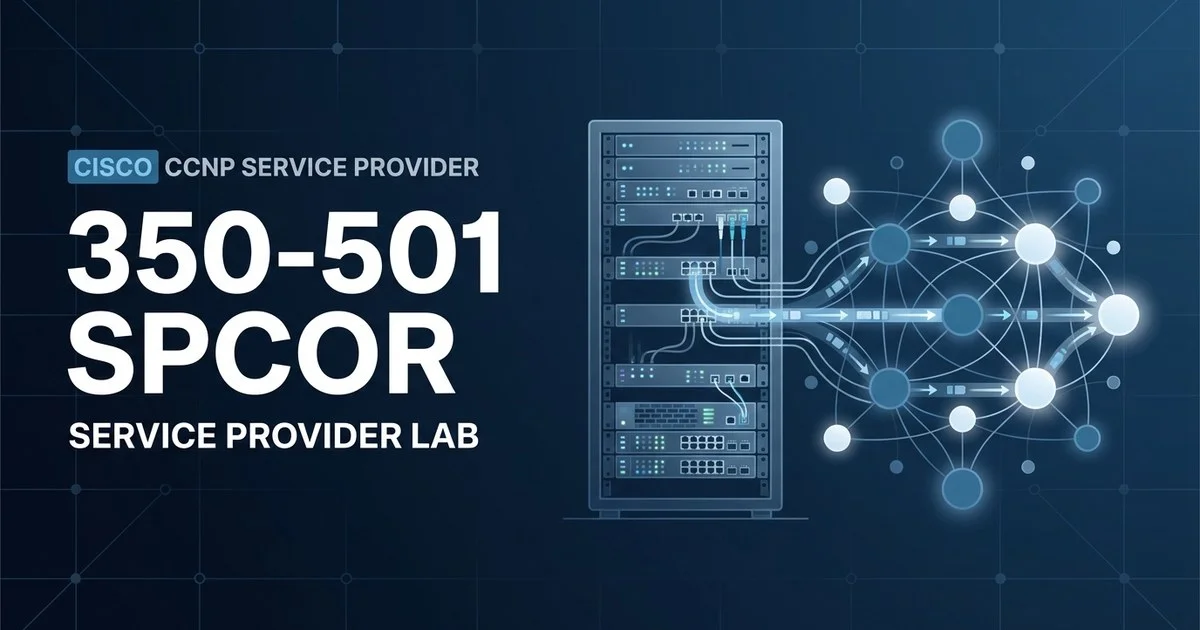 350-501 SPCOR home lab topology diagram
