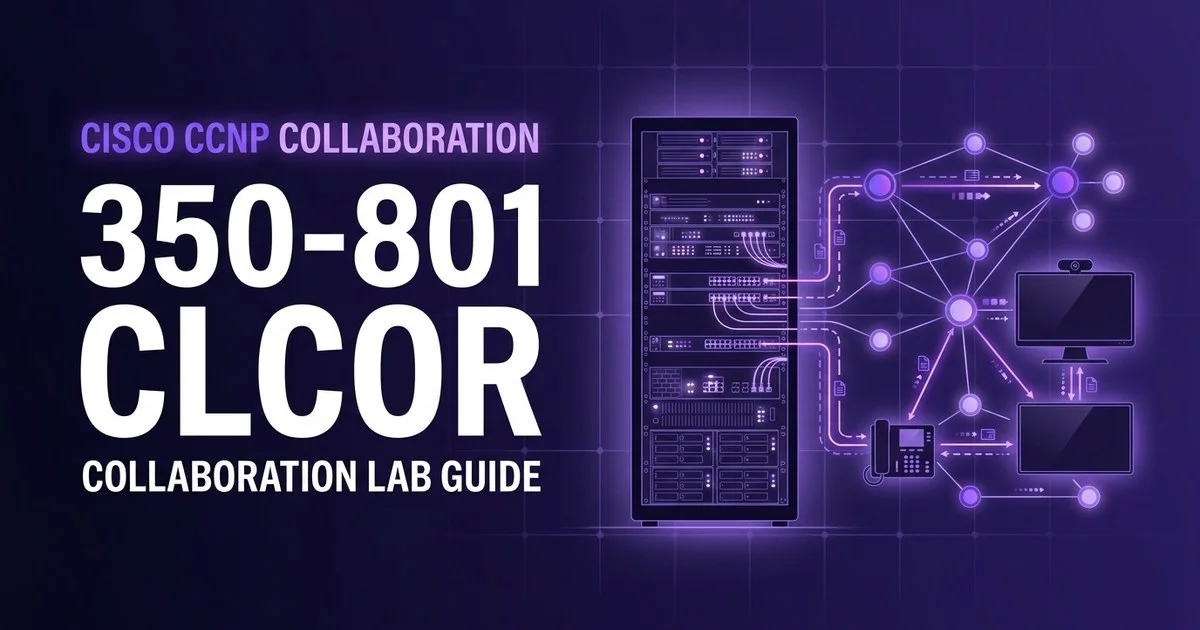 350-801 CLCOR home lab topology diagram