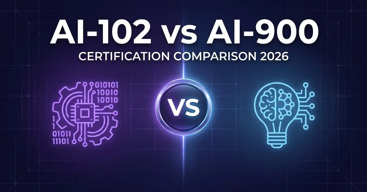 AI-102 vs AI-900 Azure AI certification comparison 2026