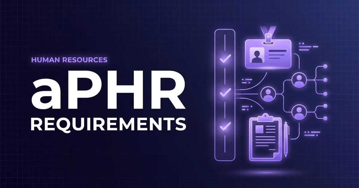HRCI aPHR - Associate Professional in Human Resources exam eligibility and requirements overview