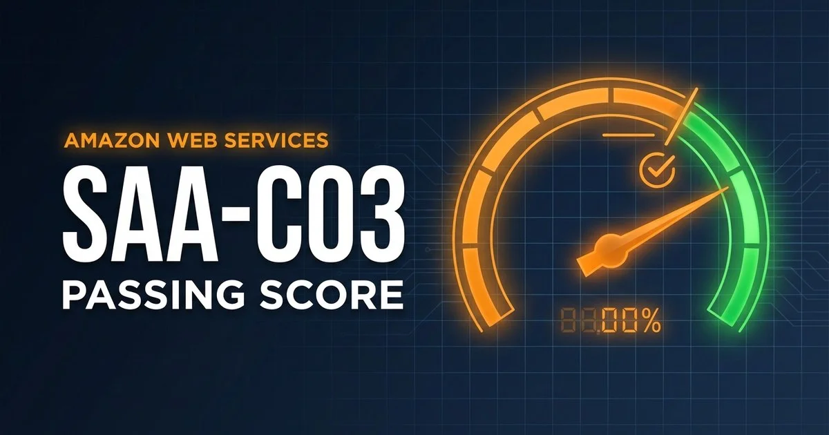 AWS SAA-C03 passing score 720 out of 1000 explained