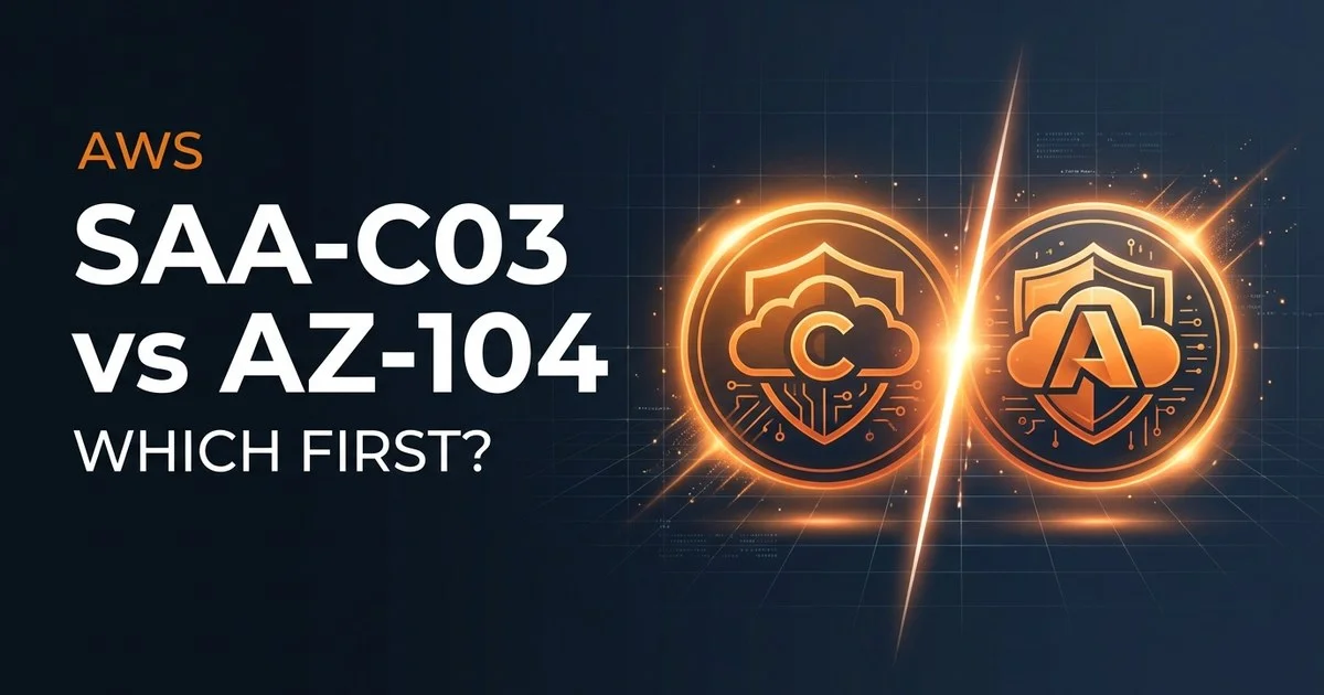 AWS SAA-C03 vs Azure AZ-104: Which Cloud Cert First in 2026?