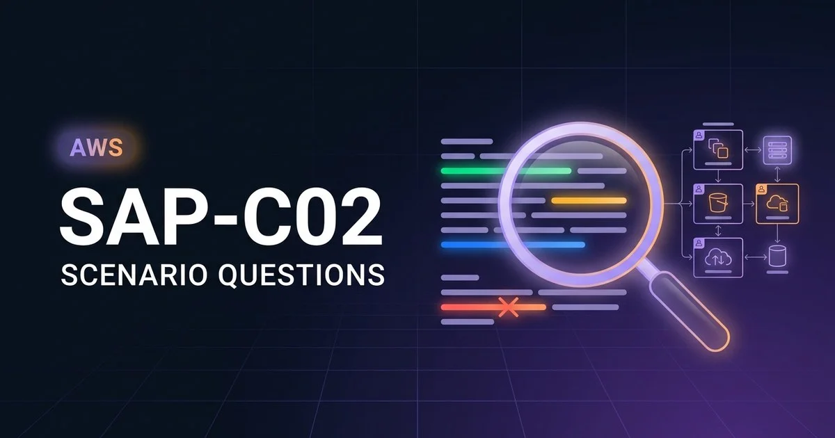 SAP-C02 scenario questions decoded - keywords, qualifiers and traps