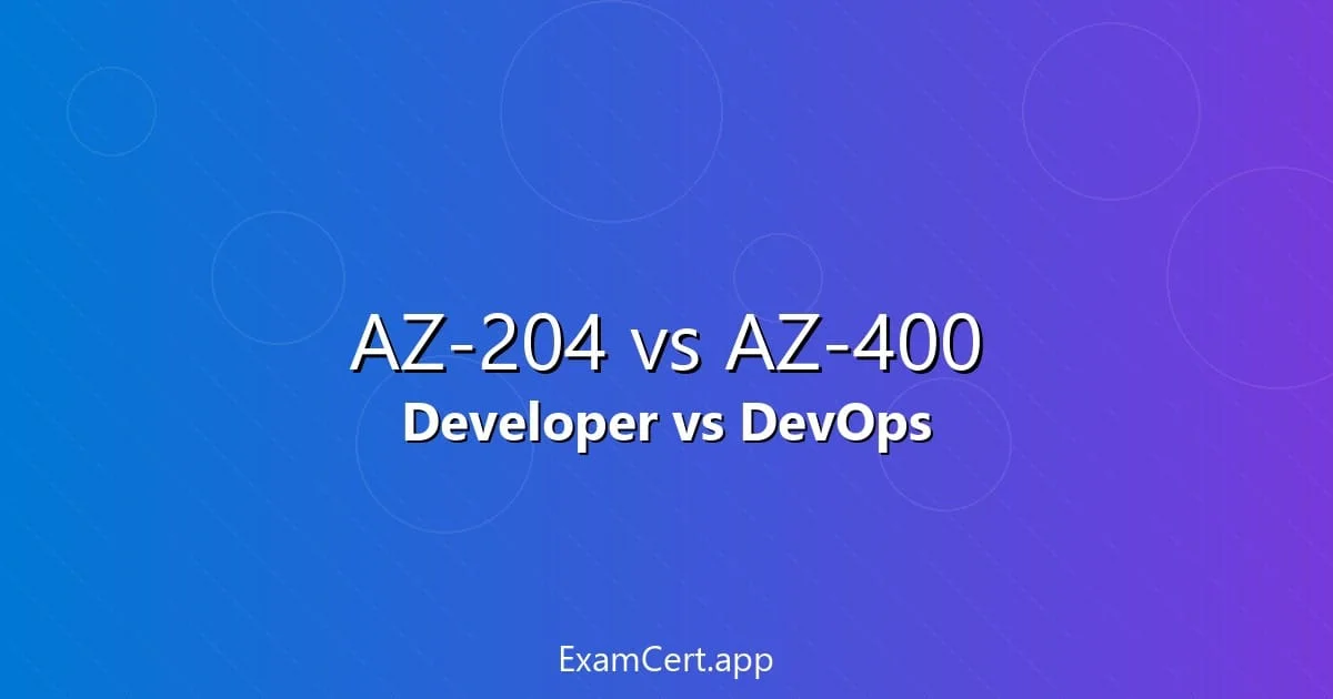 AZ-204 vs AZ-400