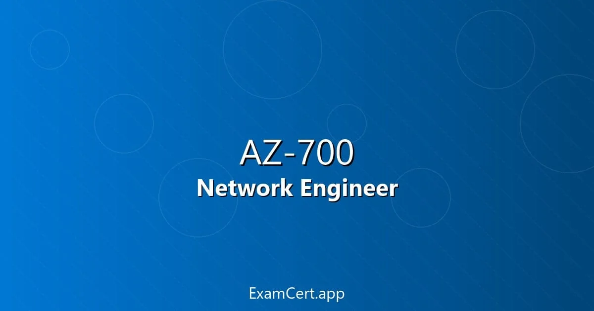 Azure AZ-700 Guide