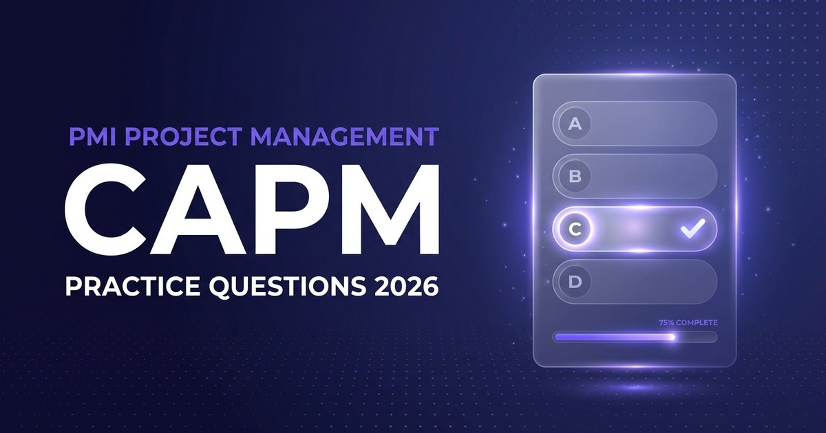 Capm Comic Question CAPM Practice Questions (2026): 10 Free CAPM Exam Questions with Answers