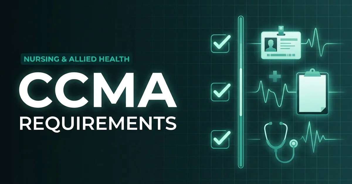 NHA CCMA - Certified Clinical Medical Assistant exam eligibility and requirements overview