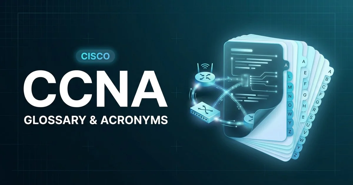 CCNA 200-301 glossary of networking terms and acronyms