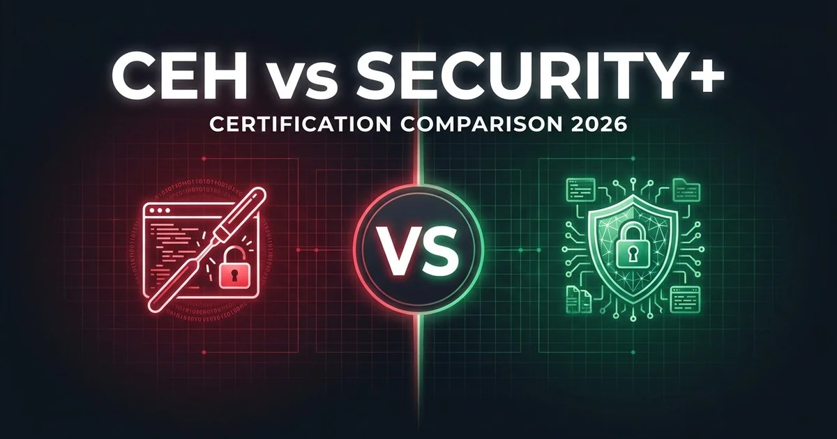 CEH vs Security+ certification comparison 2026