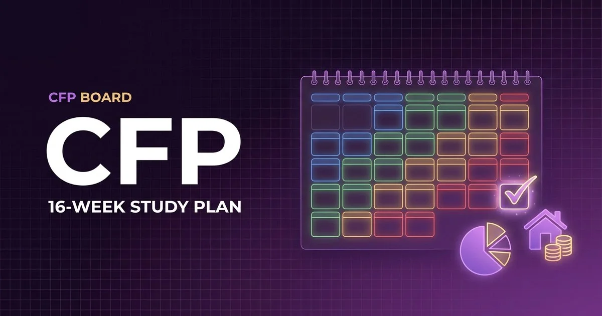 CFP study plan 2026 - 16-week calendar
