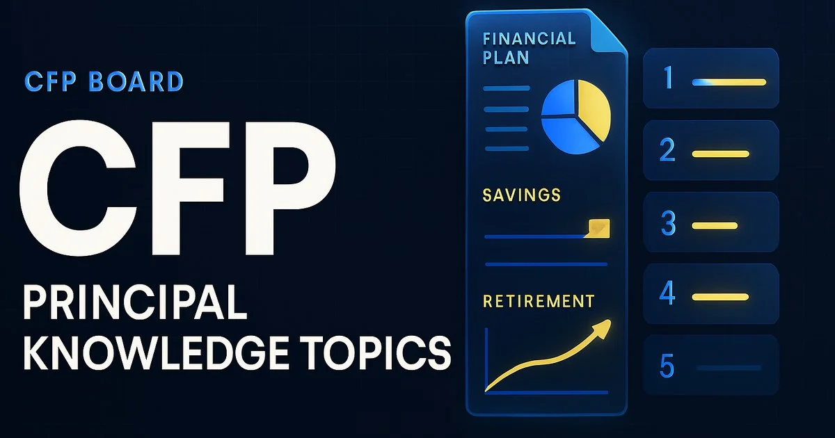 CFP Exam Topics 2026: 8 Domains, 70 Topics, No Published Pass Mark