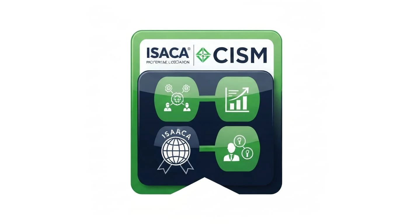 CISM certification guide covering the four ISACA security management domains