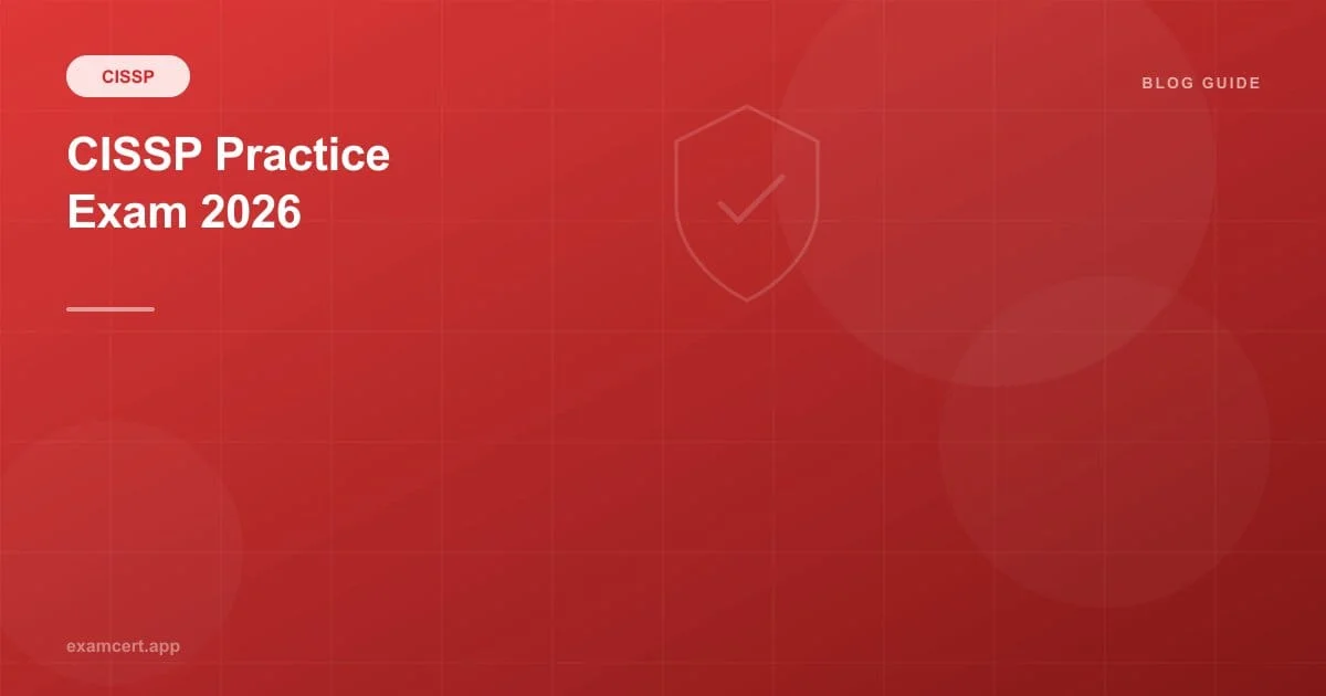CISSP Practice Exam 2026: Free Questions for ISC2 Certified Information Systems Security Professional