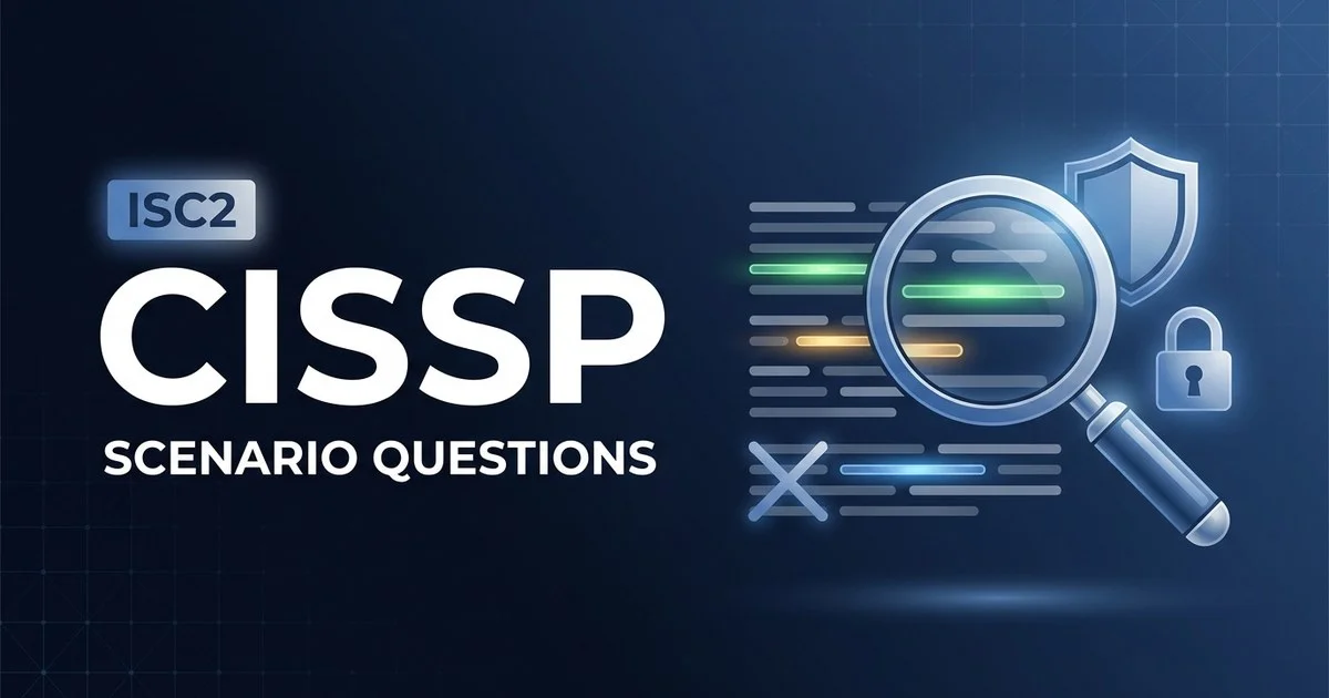 CISSP scenario questions decoded - keywords, qualifiers and traps