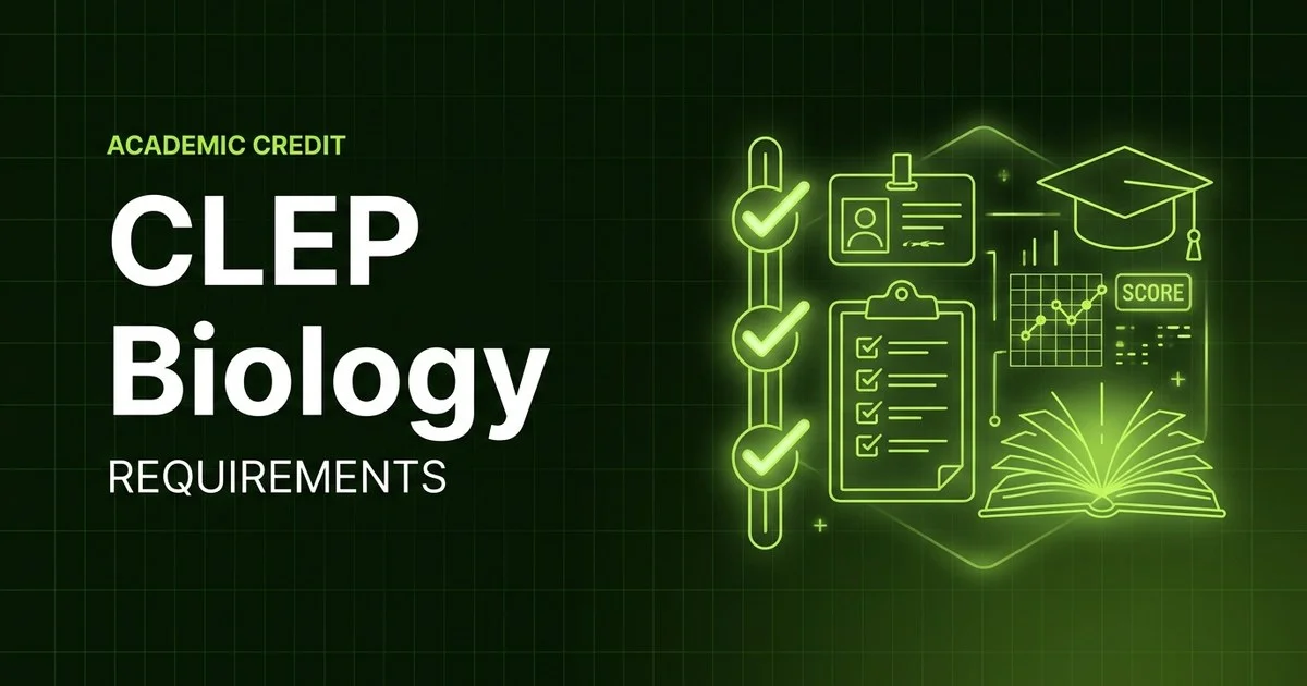 CLEP Biology exam eligibility and requirements overview