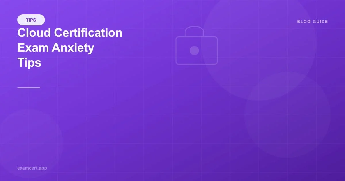 How to Manage Exam Anxiety for Cloud Certifications