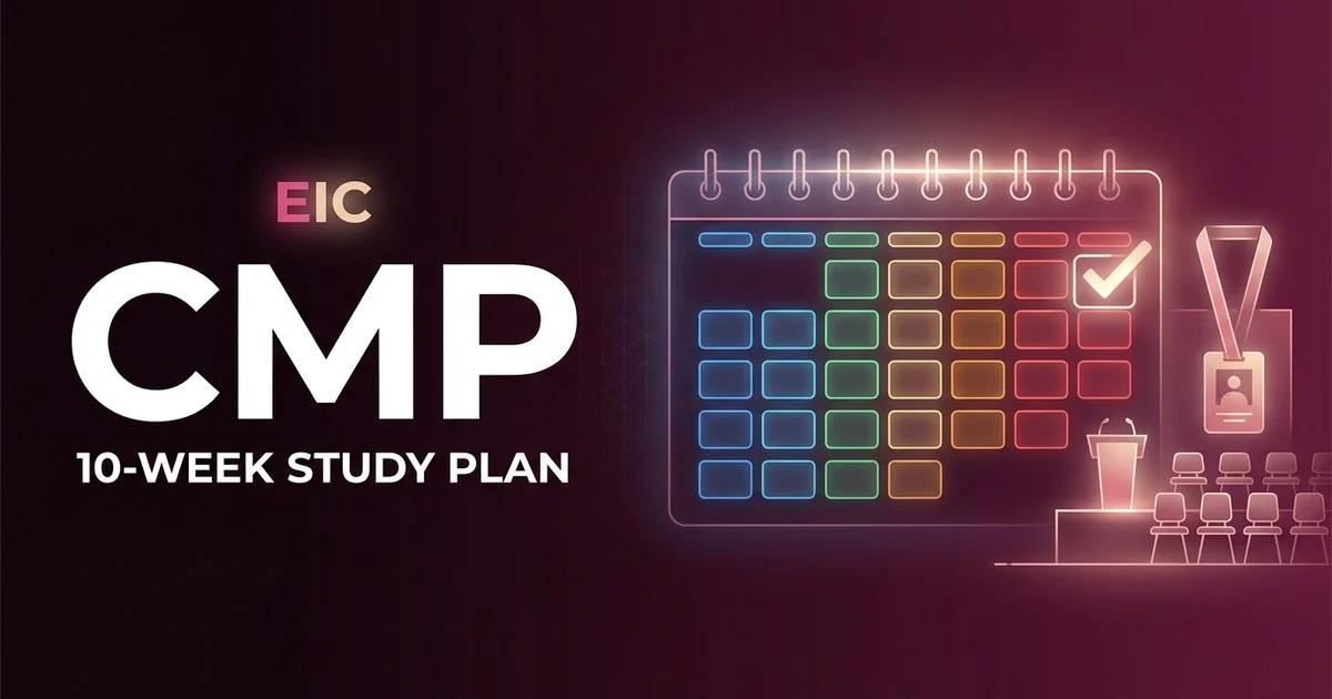 CMP study plan 2026 - 10-week calendar
