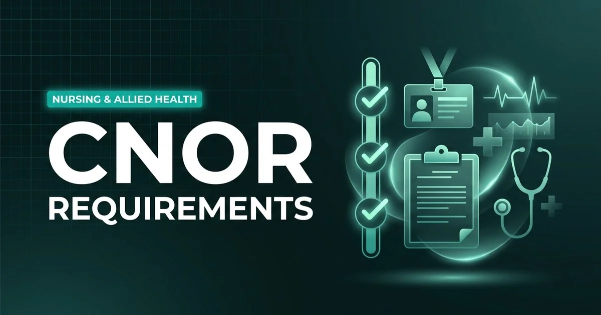 CCI CNOR - Certified Perioperative Nurse exam eligibility and requirements overview
