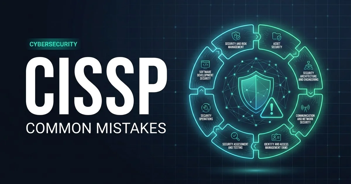 Common mistakes that make people fail the CISSP exam from ISC2