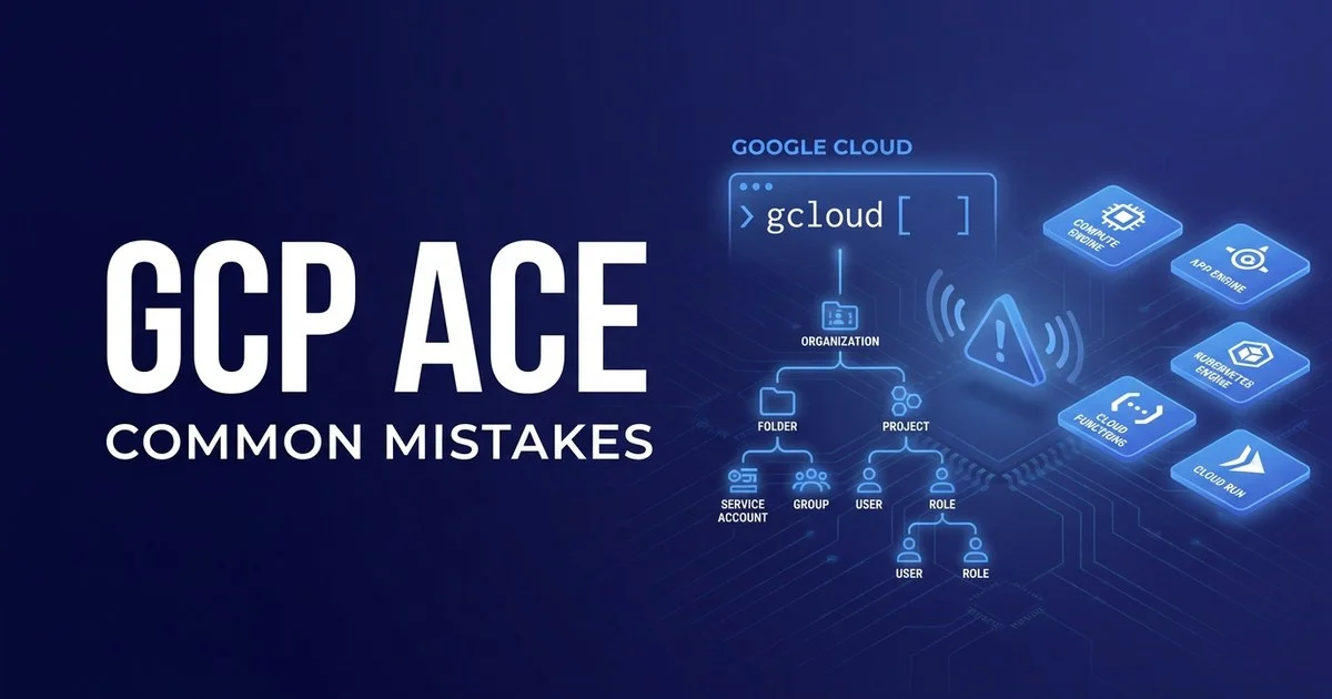 Common mistakes and why people fail the Google Cloud Associate Cloud Engineer ACE exam