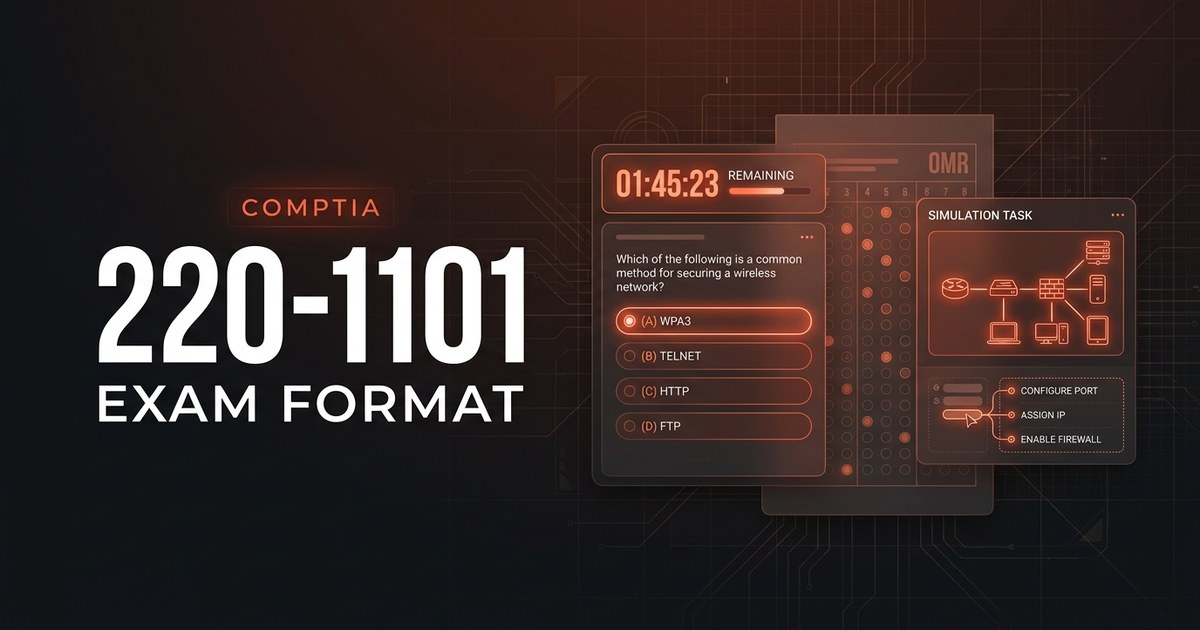 CompTIA A+ Core 1 (220-1101) Exam Format: What to Expect (2026)