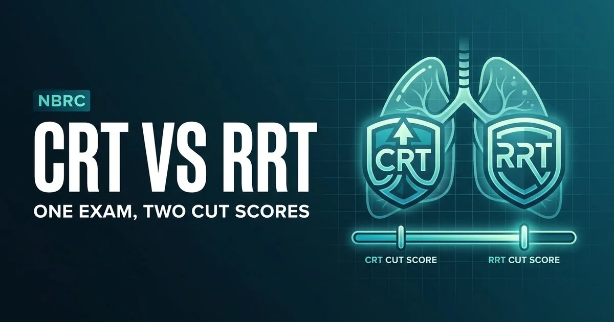 CRT vs RRT respiratory therapist credential comparison 2026