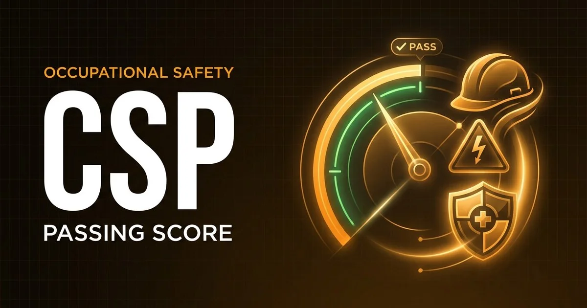 BCSP CSP - Certified Safety Professional scoring and pass rate explained