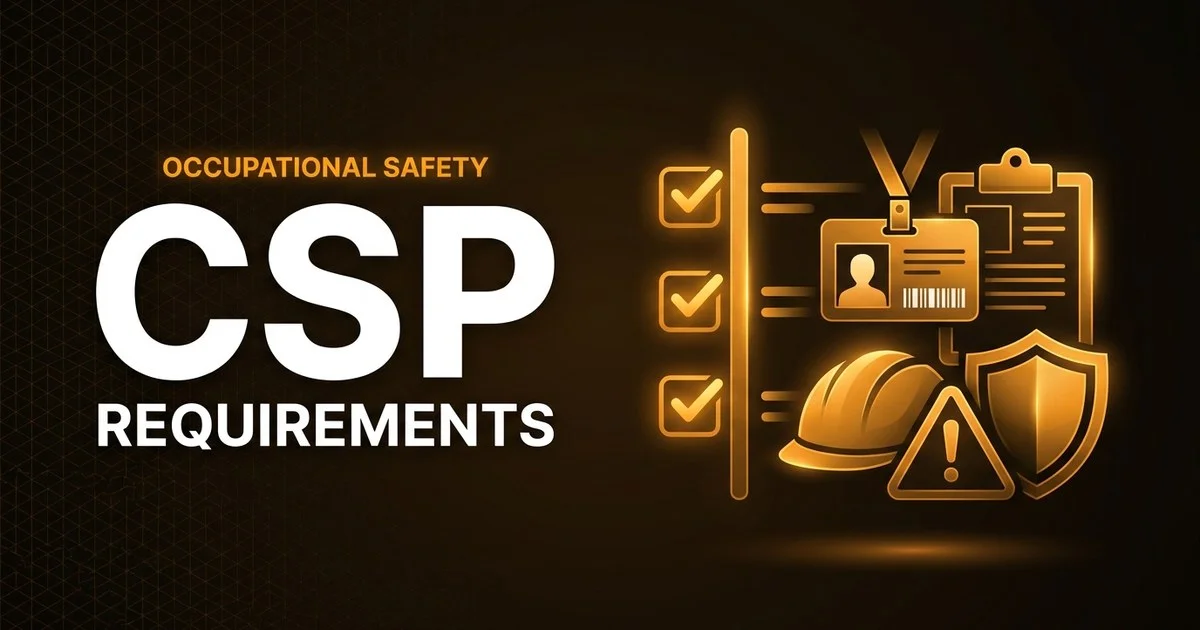 BCSP CSP - Certified Safety Professional exam eligibility and requirements overview