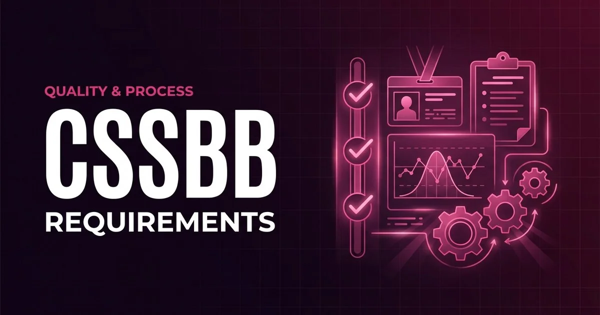 ASQ CSSBB - Certified Six Sigma Black Belt exam eligibility and requirements overview
