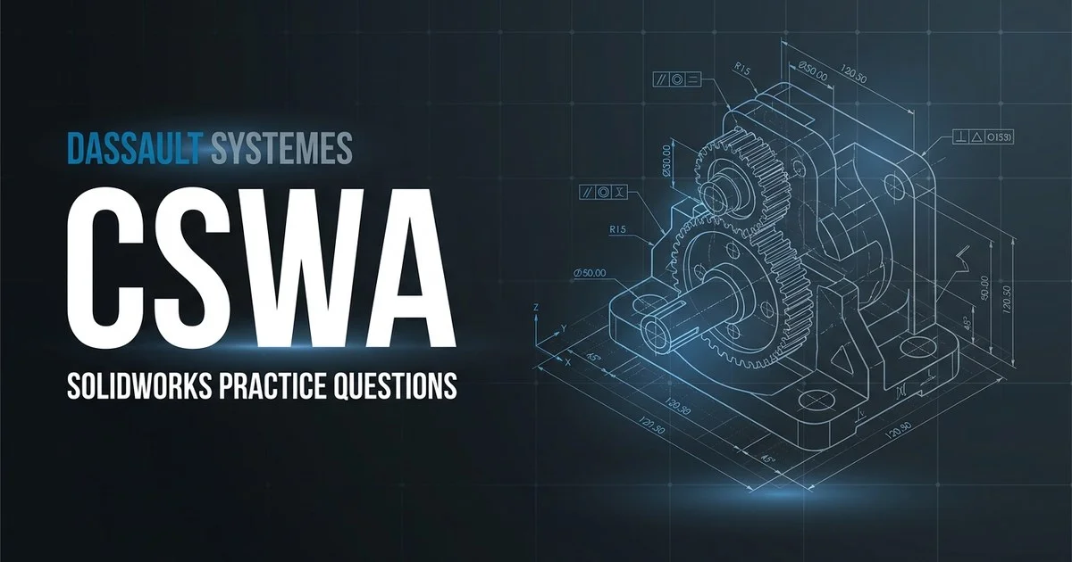 Certified SOLIDWORKS Associate exam question breakdown and practice drills