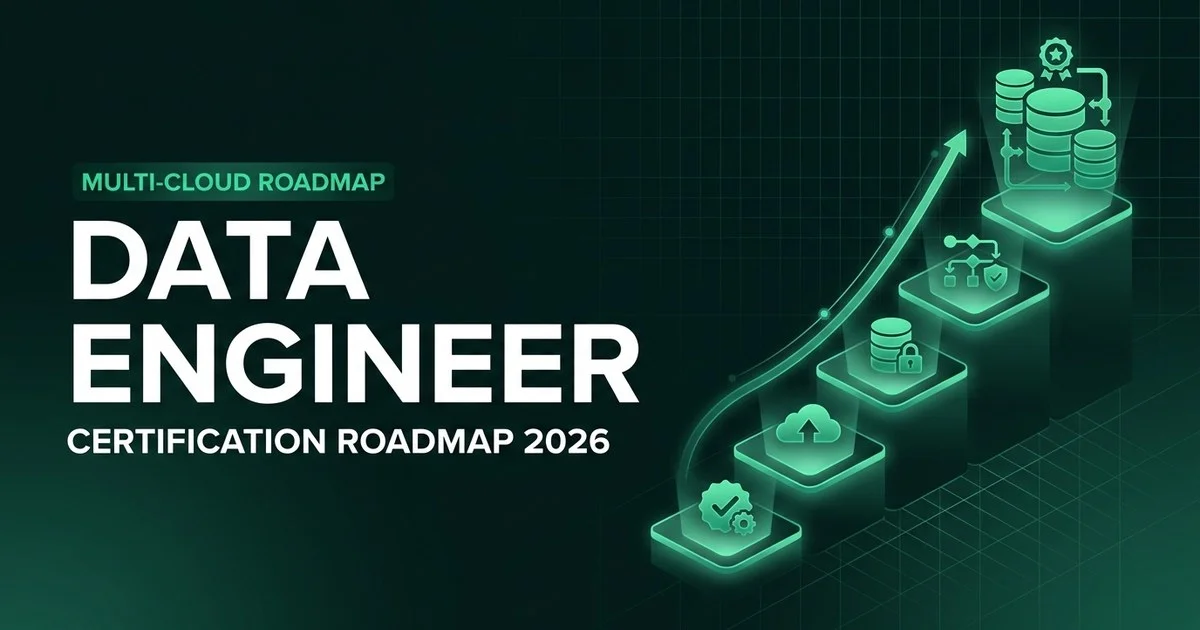 Multi-cloud data engineer certification roadmap 2026 across AWS, Azure, Google Cloud, Databricks, and Snowflake