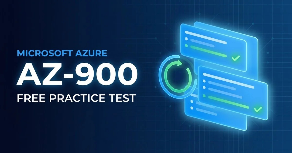 Free AZ-900 Practice Test 2026 — The Exam Isn't Hard if You Know What It's Actually Testing