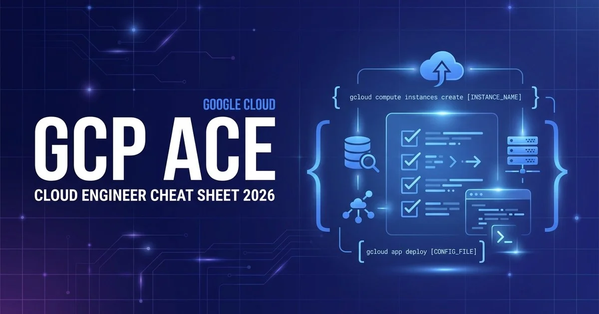 GCP ACE Associate Cloud Engineer cheat sheet