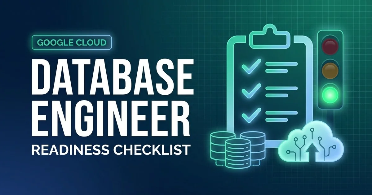 GCP Cloud Database Engineer exam readiness checklist - go / no-go board