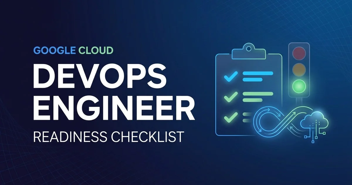 GCP Cloud DevOps Engineer exam readiness checklist - go / no-go board