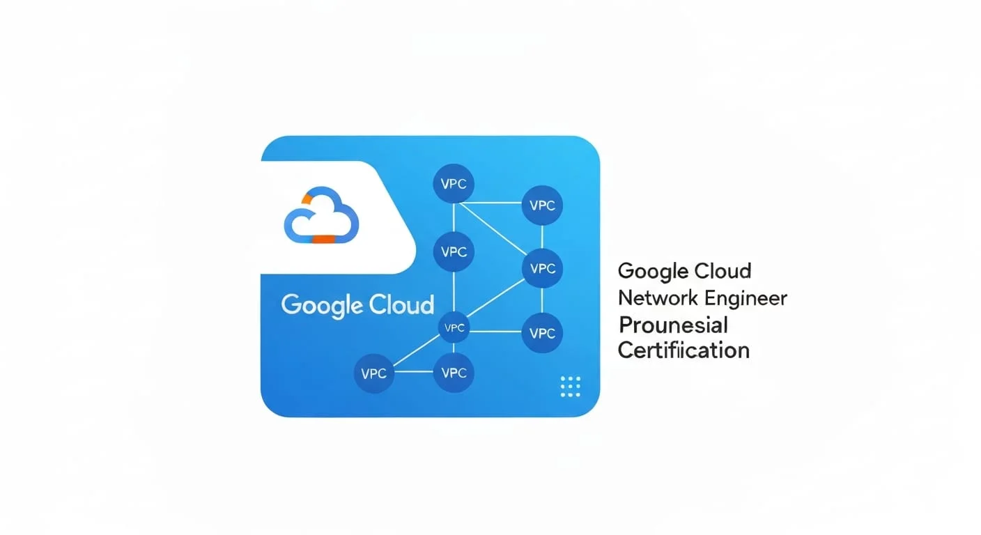 Google Cloud Professional Cloud Network Engineer certification guide covering VPC design and hybrid connectivity