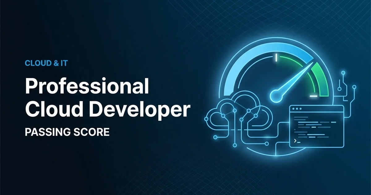Google Cloud Professional Cloud Developer scoring and pass rate explained