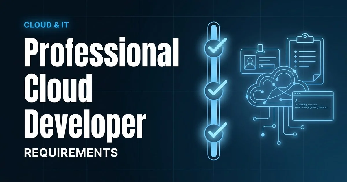 Google Cloud Professional Cloud Developer exam eligibility and requirements overview