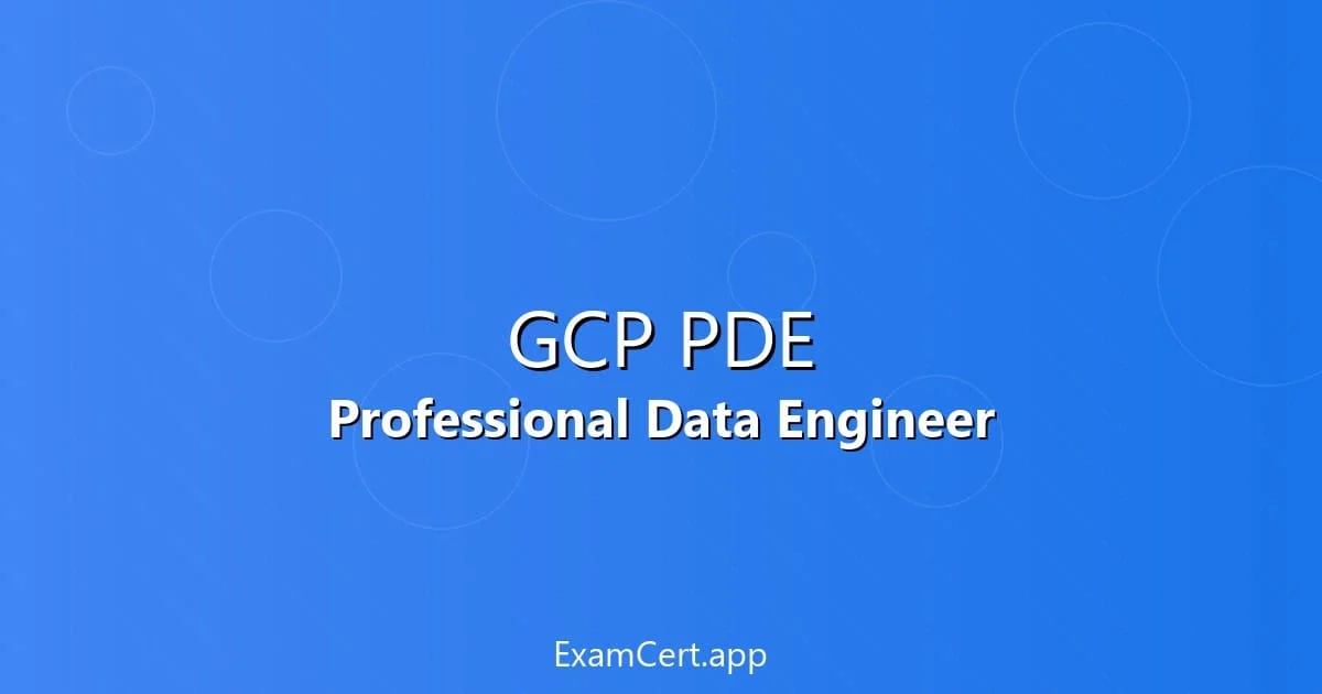 GCP PDE Guide
