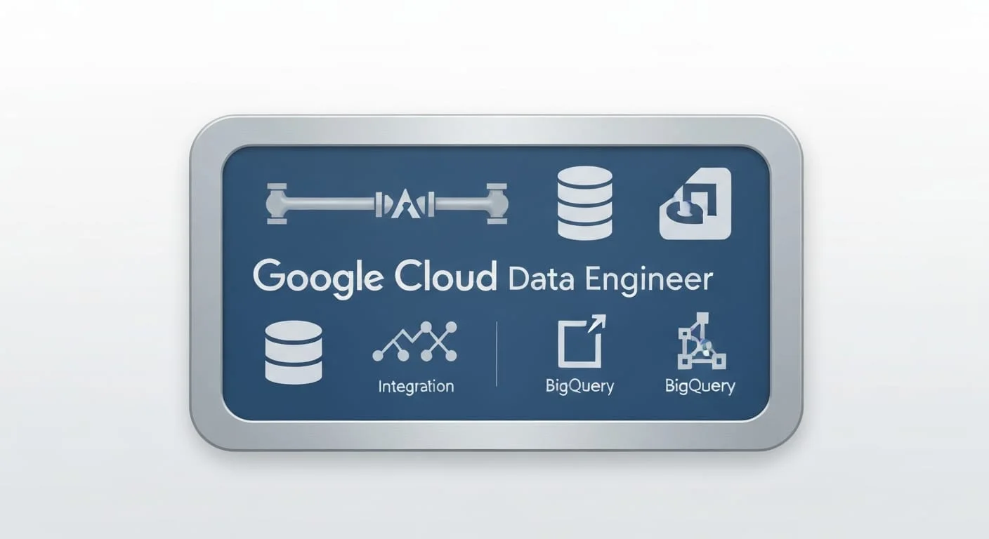 Google Cloud Professional Data Engineer certification guide covering BigQuery, Dataflow, and data pipelines