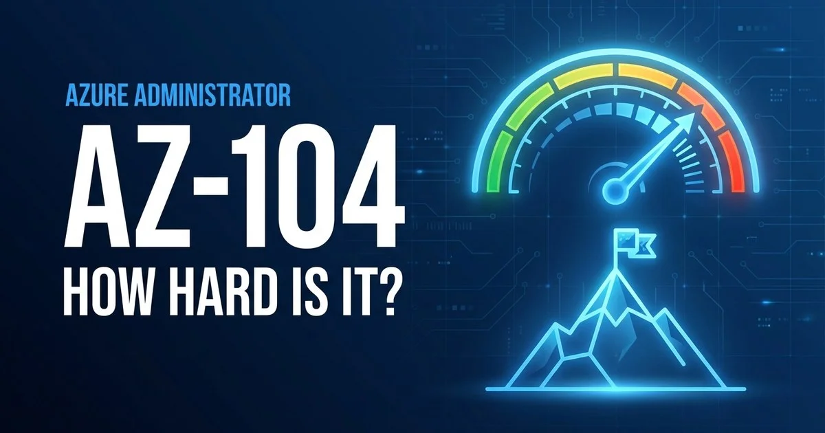 How Hard Is AZ-104 in 2026? An Honest Difficulty Rating