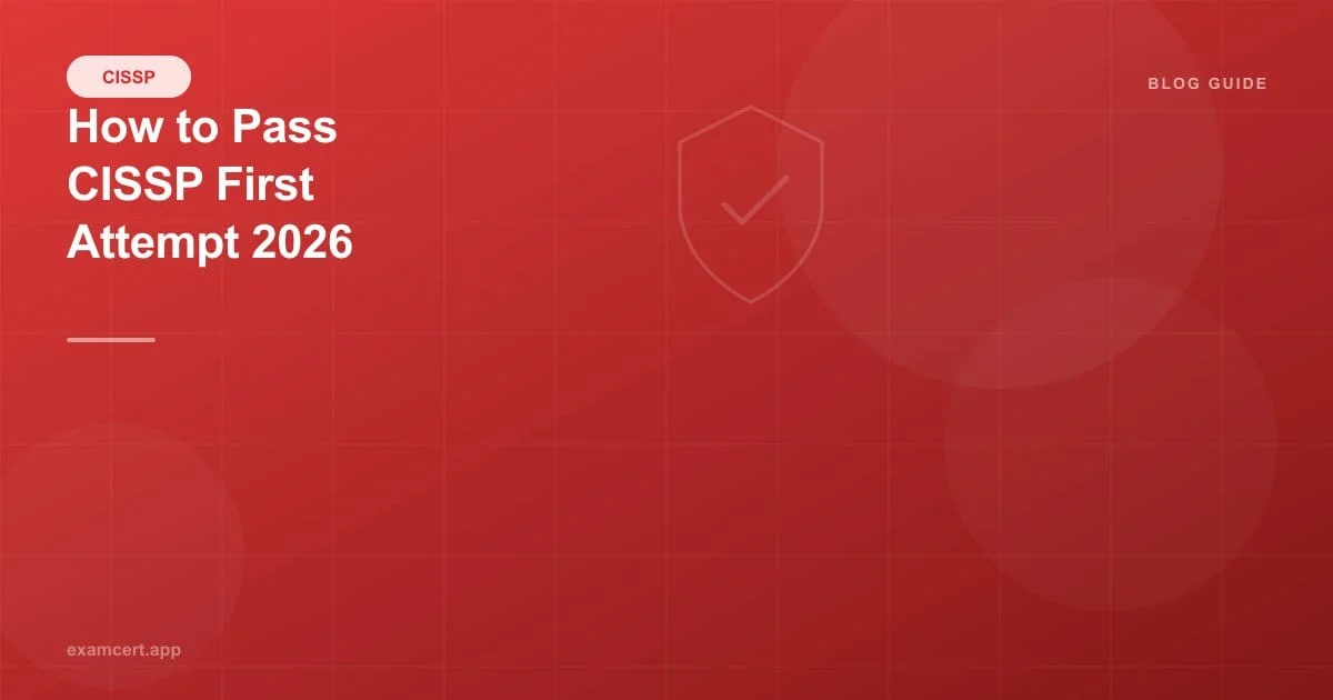 How To Pass Cissp First Attempt 2026