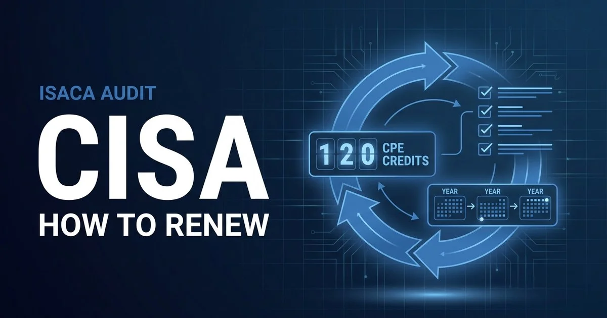 How to renew your CISA certification with ISACA CPE hours
