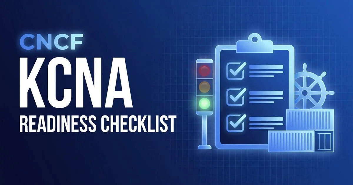 KCNA exam readiness checklist - go / no-go board