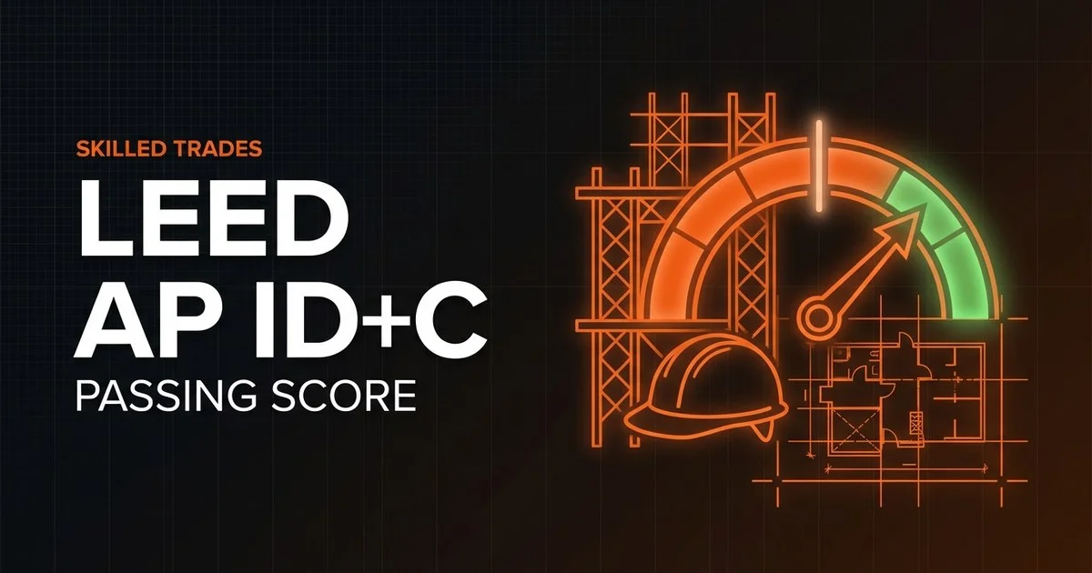 USGBC LEED AP ID+C - Interior Design + Construction scoring and pass rate explained