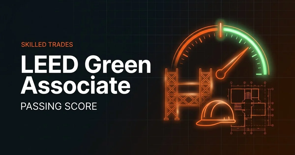 USGBC LEED Green Associate scoring and pass rate explained